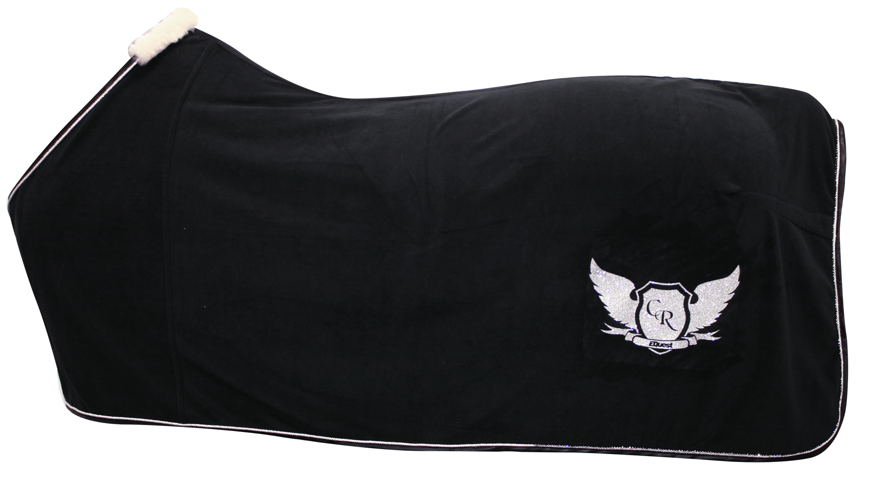 EQuest Alpha Fleece Decke mit Kordel und Strass Banding CR