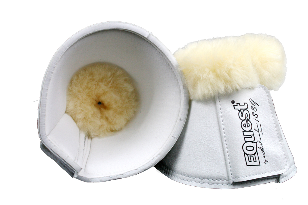 EQuest Hufglocken mit Lammfell, 2er Set
