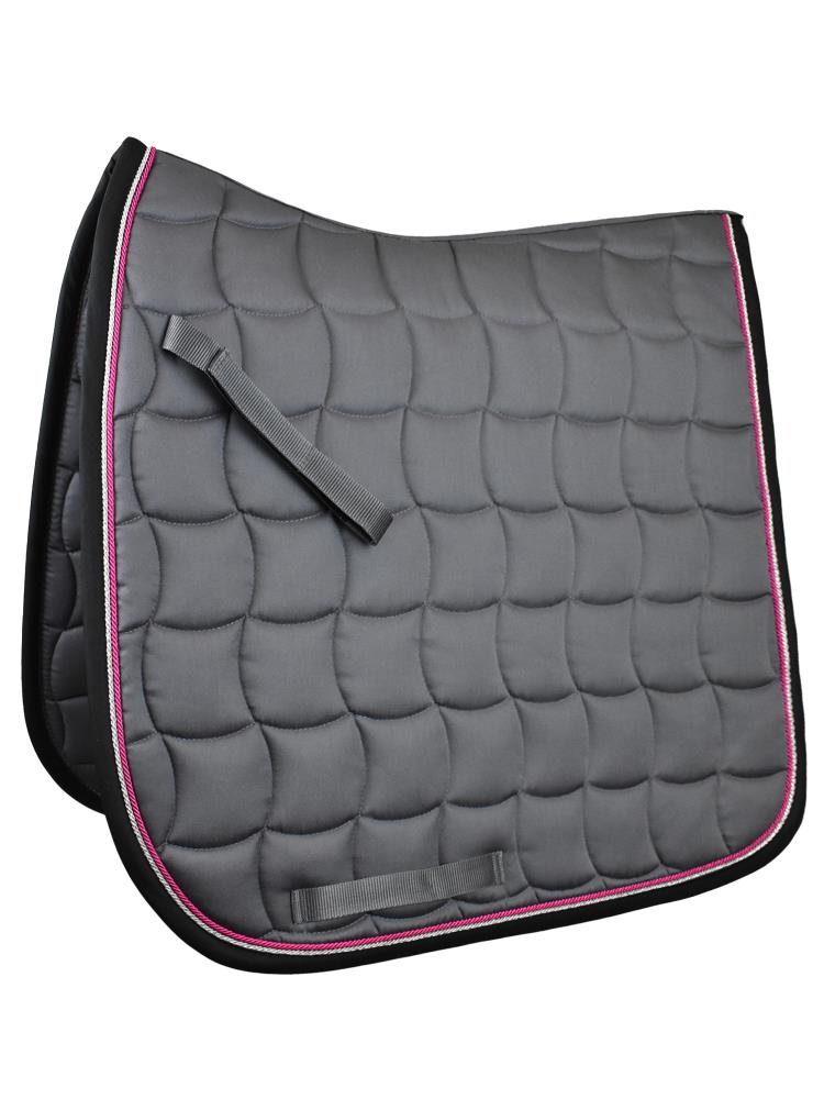 Esperado Schabracke Basic Style anthrazit / schwarz / pink
