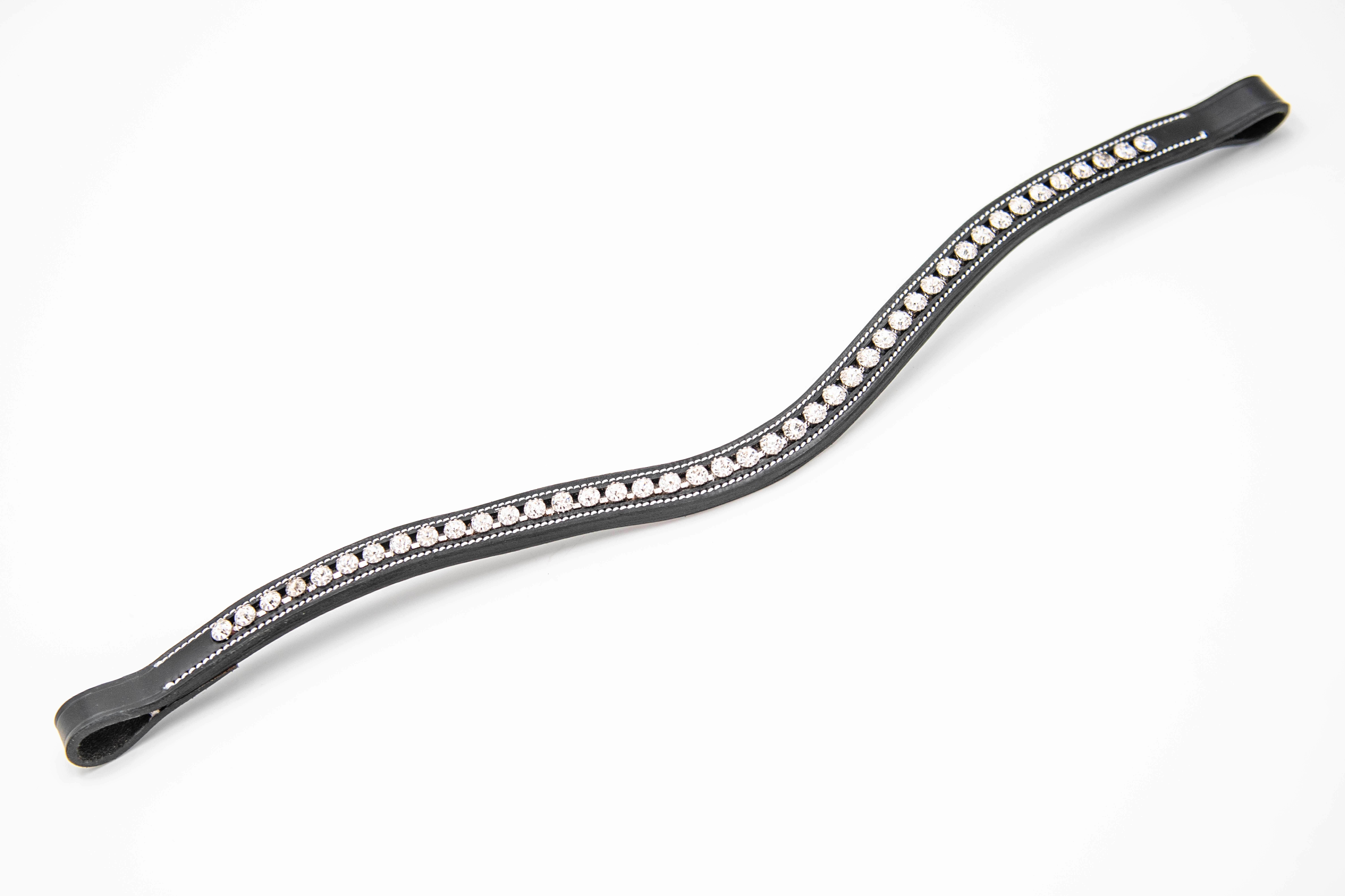 Lecou Stirnband m. weißen Strass