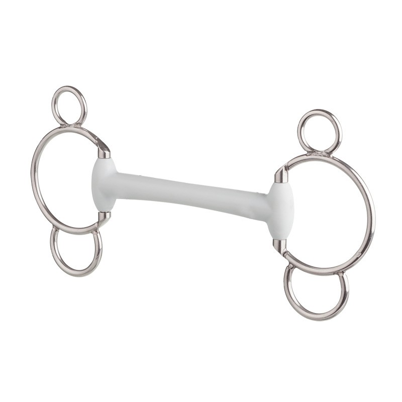 beris 3-Ring-Gebiss mit Olivenkopfstange