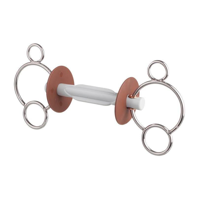 beris 3-Ring-Gebiss mit Schmetterlingsstange