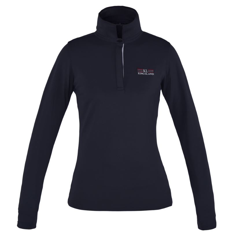 Kingsland Camilla Tec LS Pikee-Poloshirt für Damen